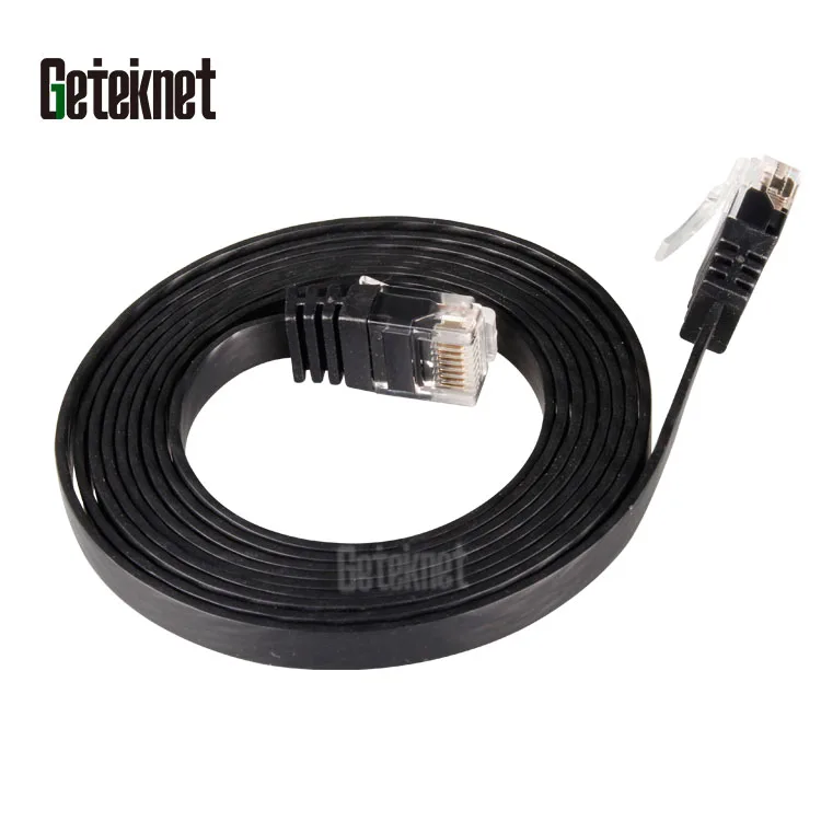 Gcabling network 5m cat6 8P8C UTP slim cable cat 6 Rj45 Flat Patch Cord