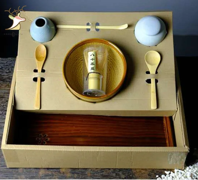 100 Prongs Natural Bamboo Tea Whisk Chasen Preparing Matcha Powder Brush Tool Tea Traditional Scoop Matcha Green Tea Whisk