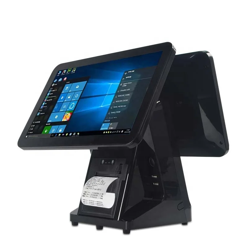 Pos Manufacturers Full Set All in One Touch Screen Pos System Cash Registers Built in 80mm Receipt Printer