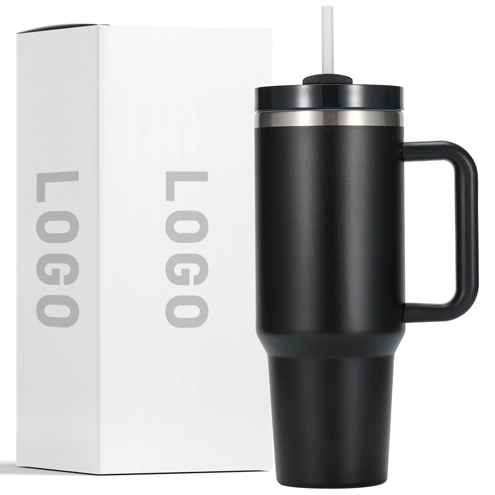 New color 40 oz tumbler Outdoor travel coffee mug stainless steel tumbler with straw