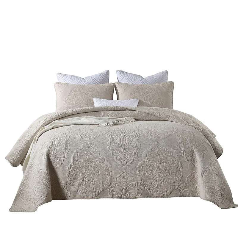 Reasonable Best Price Lightweight Summer Bedspread 100 Cotton Patchwork High Quality Imported Cotton Quilted Bedspread