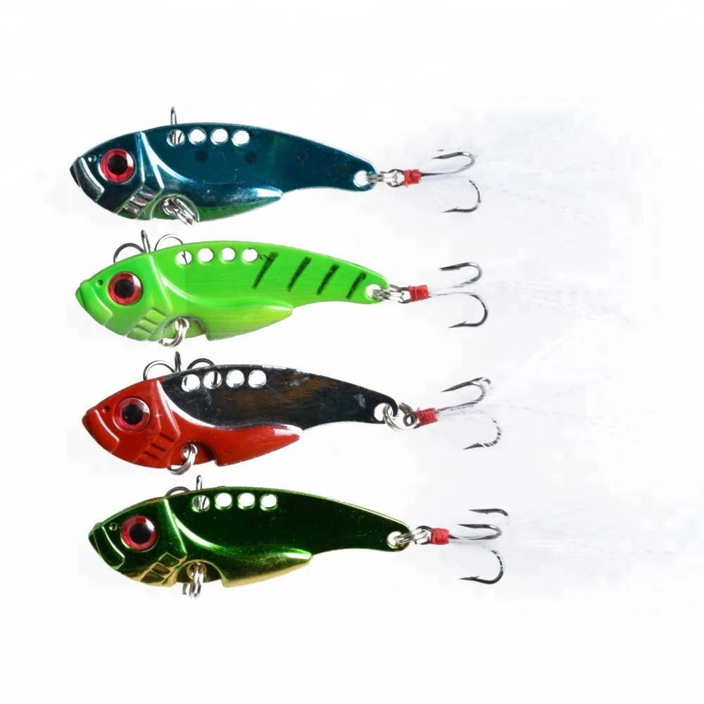 Metal Blade Hard Fishing Lures 5.5cm 11g #8 Hook Fish Fishing Bait
