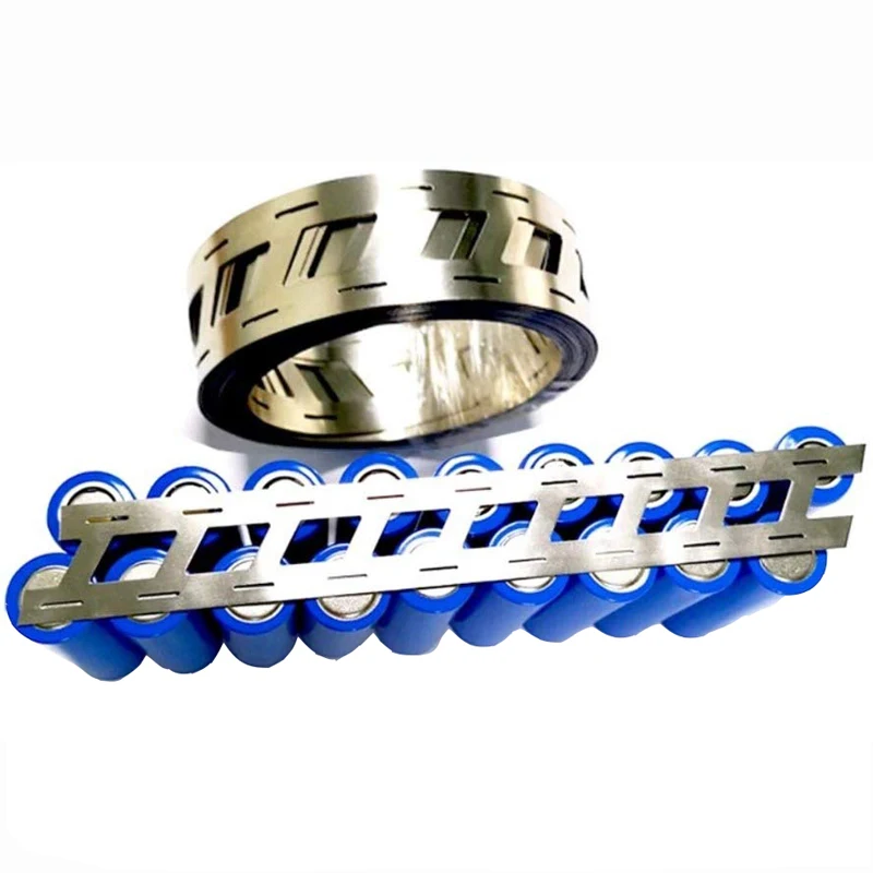 Nickel Strip/Plate/Tape As Cylinder Cell Tab for Lithium Battery Packs Spot Welding Size Customized 18650 26650 32650 2p