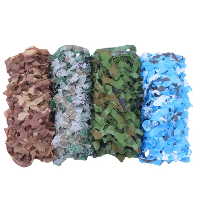 Sturdyarmor Sea Blue Camouflage Lightweight Sunshade Net Bulk Roll Party Decoration Camping with Mesh Backing