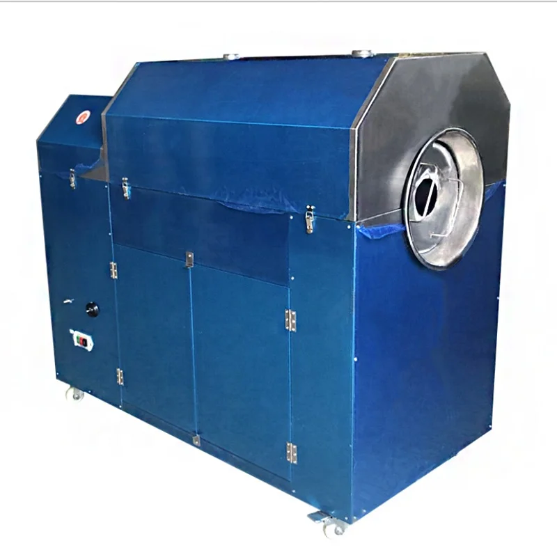 stainless steel drum roaster roasting machine automic rolling drum electricity heating small machine