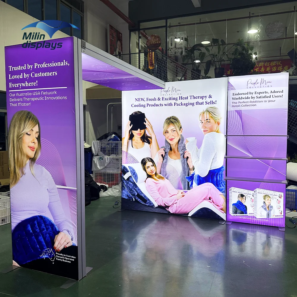 Aluminum Profile SEG Frameless Wall Advertising Fabric Led Frame Backlit Display Portable Save Manpower Fabric Light Box factory