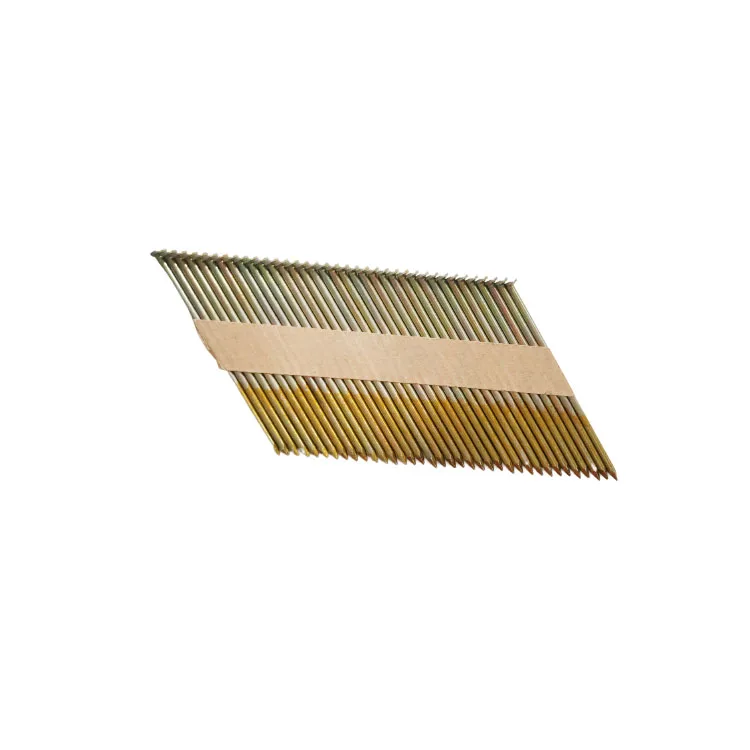 Clipped Head Nail 30 34 33 Degree Paper Collated Framing Nails with Ring Spiral Smooth Shank Types