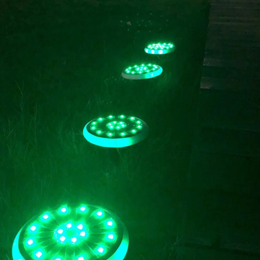 Outdoor Waterproof Wireless Garden LED Solar Lawn Light for Outdoor Garden Lawn Ground Pathway Walkway Landscape Decoration