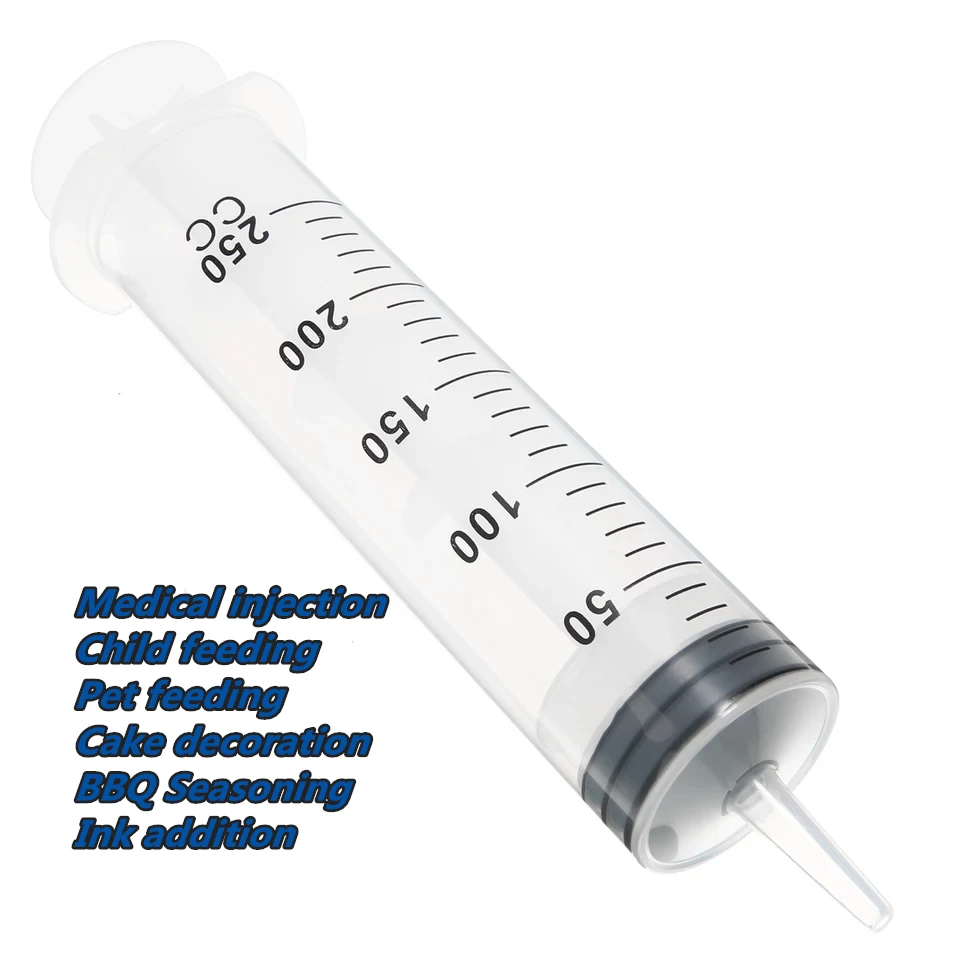
250ml syringe large capacity plastic feeding gel enema syringe 