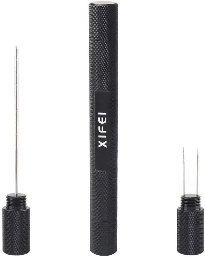 XiFei Wholesale Cigar Draw Enhancer Cigar Needle 2 In 1 Function Double End Stainless Steel Cigar Needle