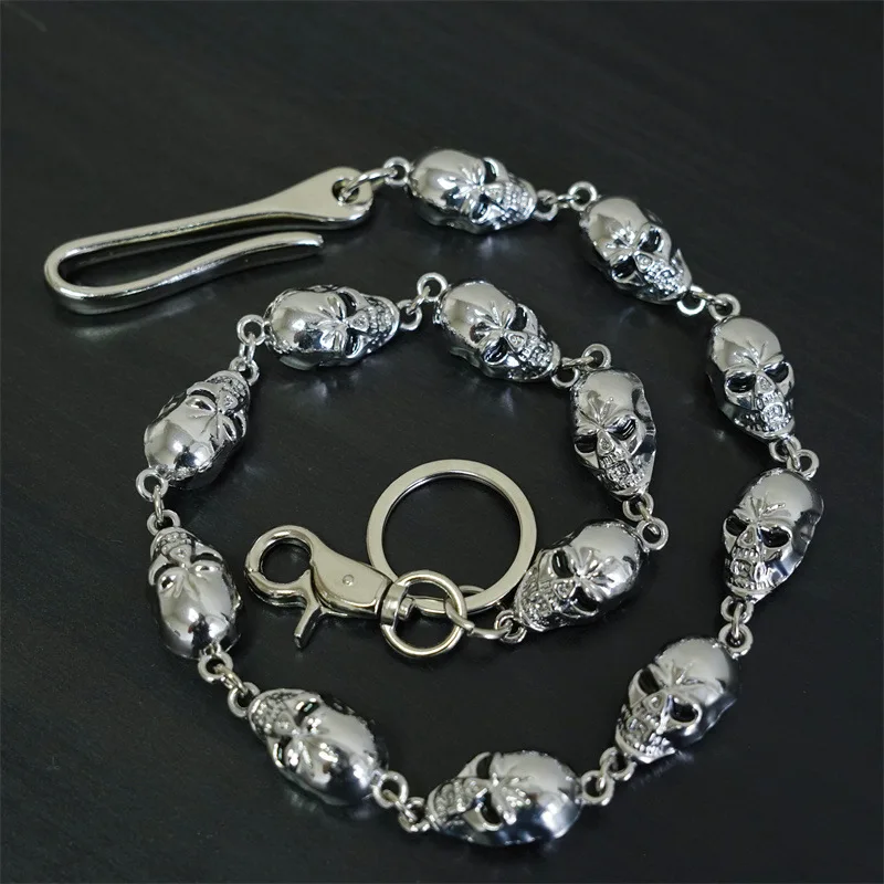 Wholesale Fashion Nightclub Disco Chain Punk Big Skull Pants Chain Hip Hop Ghost Head Waist Chain For Men (TC033)