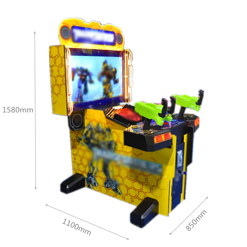 32 inch screen autobots simulator gun shooting video game machine
