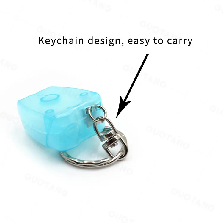 OEM Customized Eco Friendly Zero Waste Blue Keychain Nylon Tooth Shape Dental