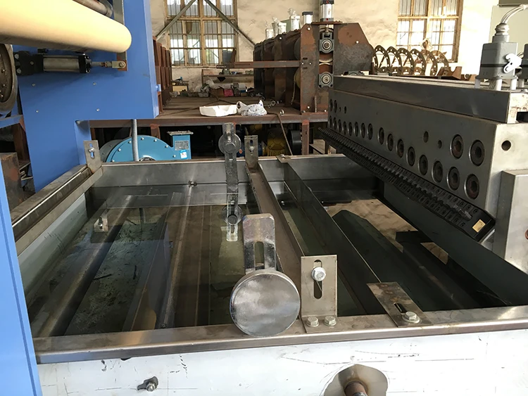 High speed flat yarn extrusion line auto plastic tape drawing machine of pp bag making for chemical materials