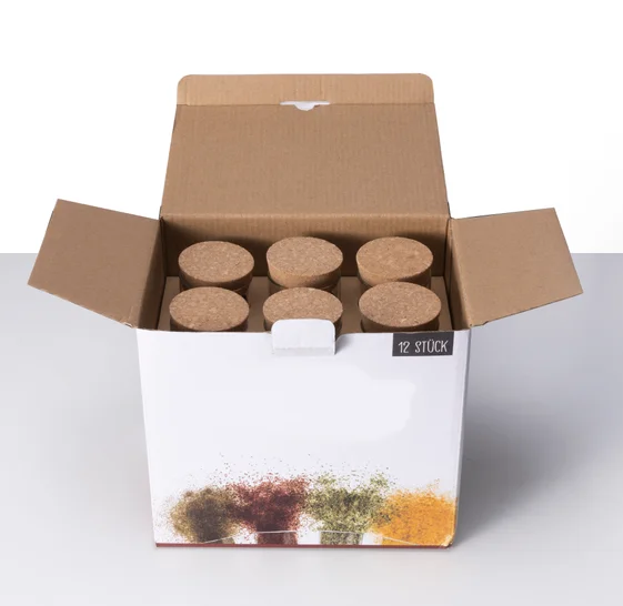 Мини-банки для специй из боросиликатного стекла с деревянными пробковыми крышками Прозрачная Стеклянная емкость хранения еды сервировки чая кофе