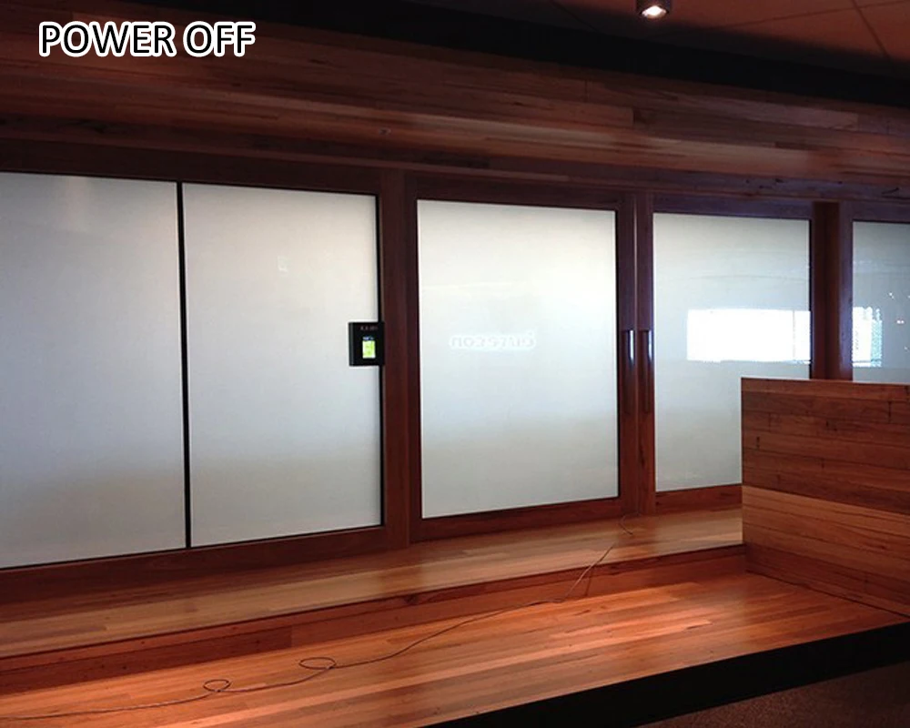 China customized electronic switchable film smart laminated glass