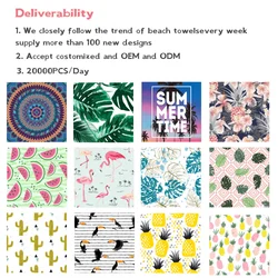 Custom pattern quick-drying surf bath towel robes cloak Hooded bathrobe Hooded beach towel