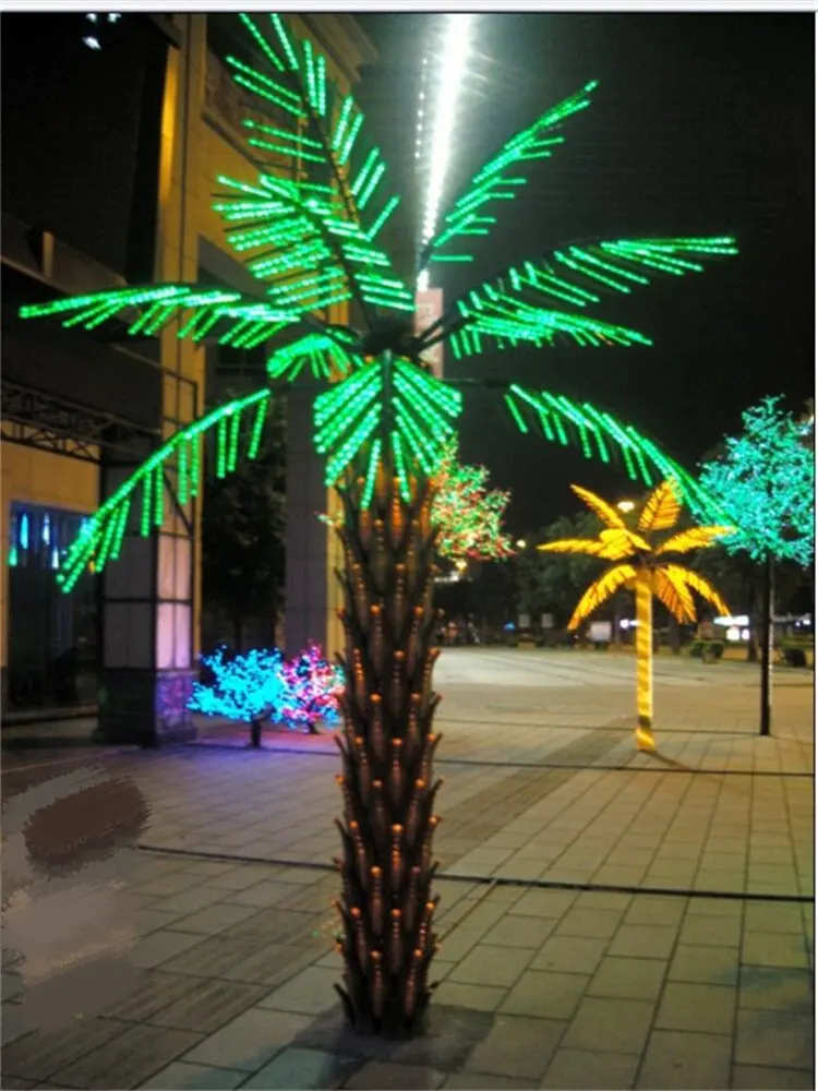 Outdoor Landscape Led Tree Light  Leaves Lighted Tree For Garden Yard Christmas Decoration