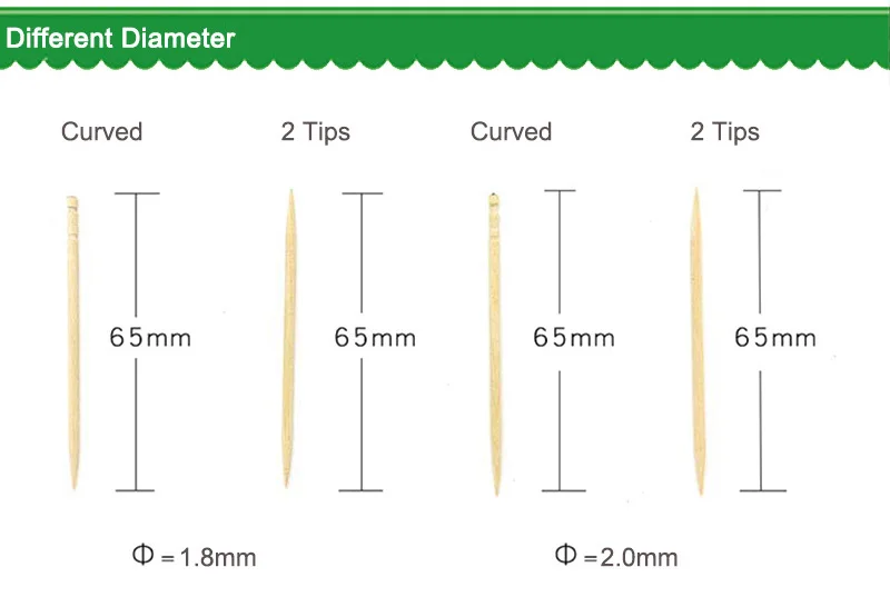 Bamboo Stick Birch Toothpick Bottle Bamboo Boothpick
