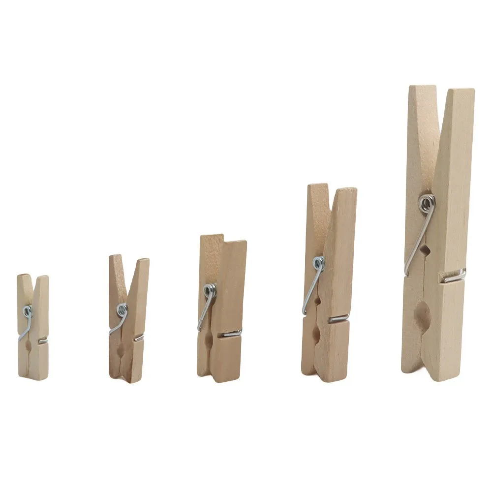 Hot Sale Rust Resistant Heavy Duty Clothes Pins for Hanging Outdoor ClothesPins Wooden Clothes clips