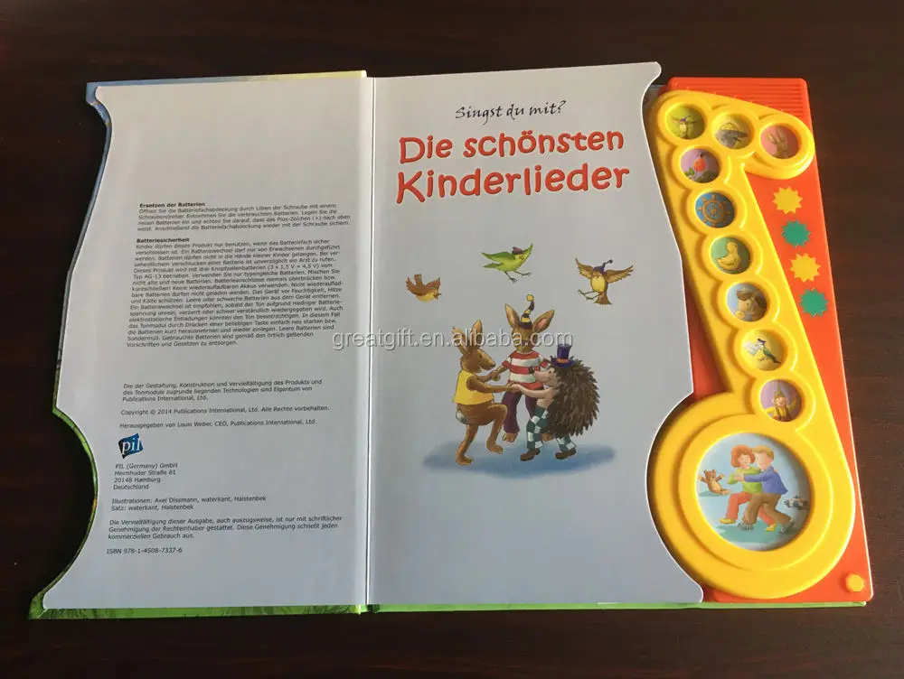 Children English Talking Cover ABC Kids Programmable Sound Push Button Baby Learn Cartoon Toy Board Electronic Audio Books