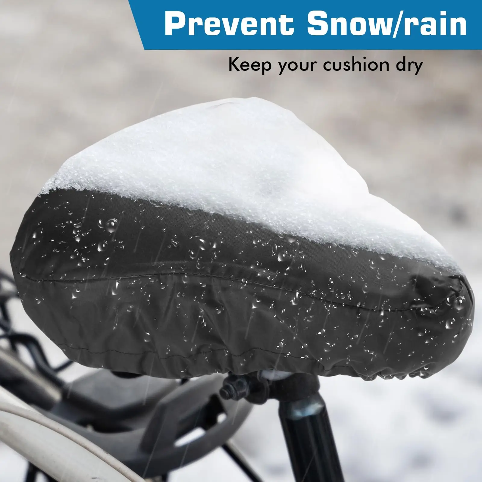 Wholesale Custom Universal Waterproof Rain Bicycle Recycled RPET Bike Seat Cover for Bicycle