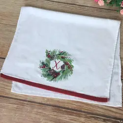 Wholesale best cotton kitchen towel Christmas Tea towel with printing
