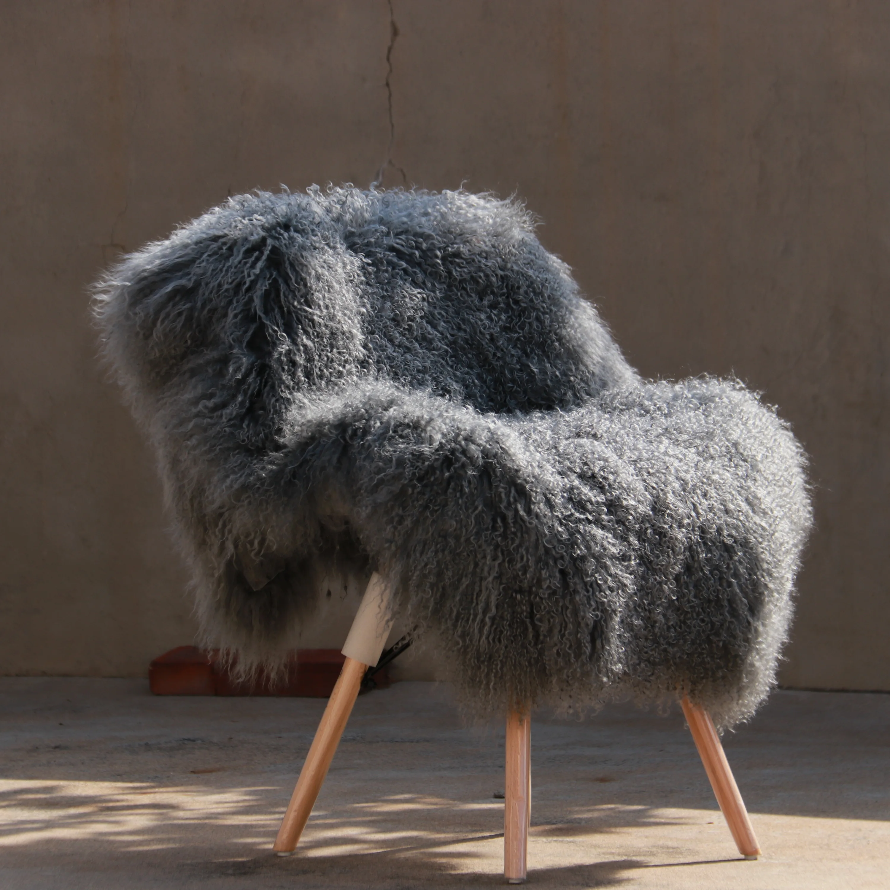 60x120cm rectangle Tibetan lambskin blanket real Mongolian wool sheep skin rugs for chair sofa furniture