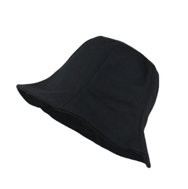 Fashionable Outdoor Girl Custom Logo Flower Shape Plain Bucket Hat