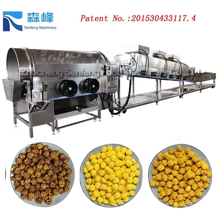 
Factory Direct Sales Large Full Automatic Commercial Gas Operated Popcorn Machine for Sale 