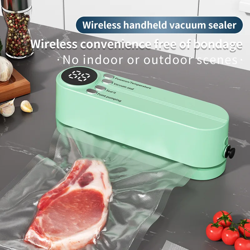 3-in-1 electric Dry and Moist Vacuum Sealer multifunction portable mini Automatic Food Vacuum Sealer Machine For Kitchen