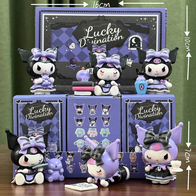 Manufacturer PVC Blind box lkawaii cartoon lucky kuromi Melody display mystery boxes handmade boy girl doll action figure