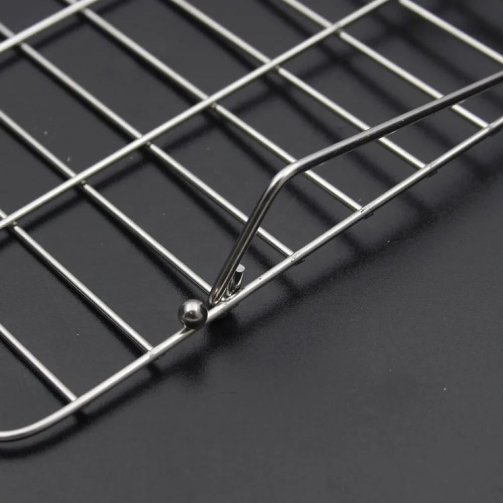 Stainless Steel Wire Cake Cooling Rack with Foldable Legs Cake Turntable for Baking Dishes & Pans