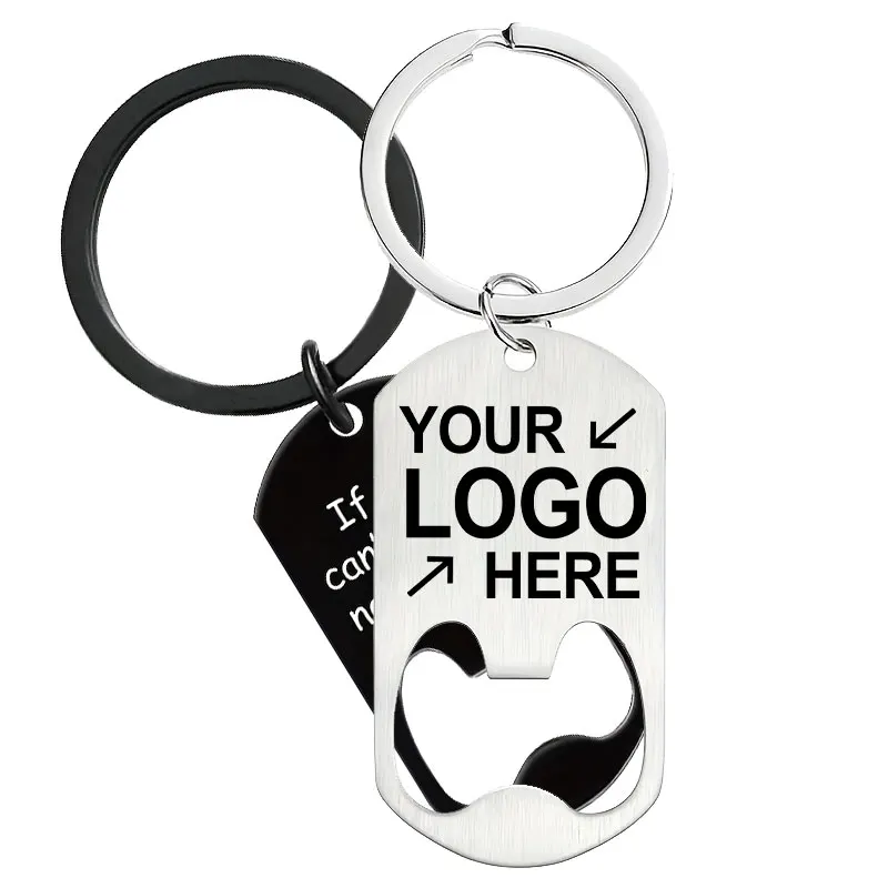 Wholesale Cheap Beer Wine Bottle Opener Promotion Holiday Gift Custom Metal Keychain Bottle Opener with Logo