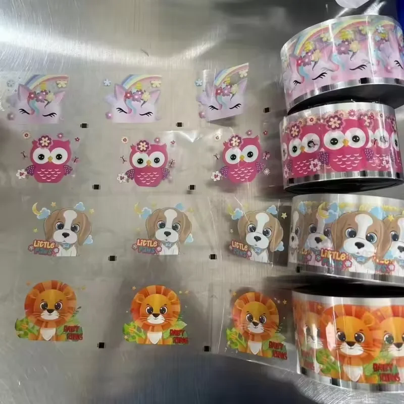 Wholesale Custom Design Print Cartoon pvc label film  for thermal transfer