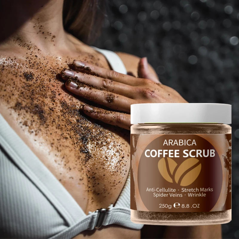 Wholesale Customize Label Coffee Body Brightening Exfoliating Scrub OEM Natural Face Scrub Best Organic Body Scrub