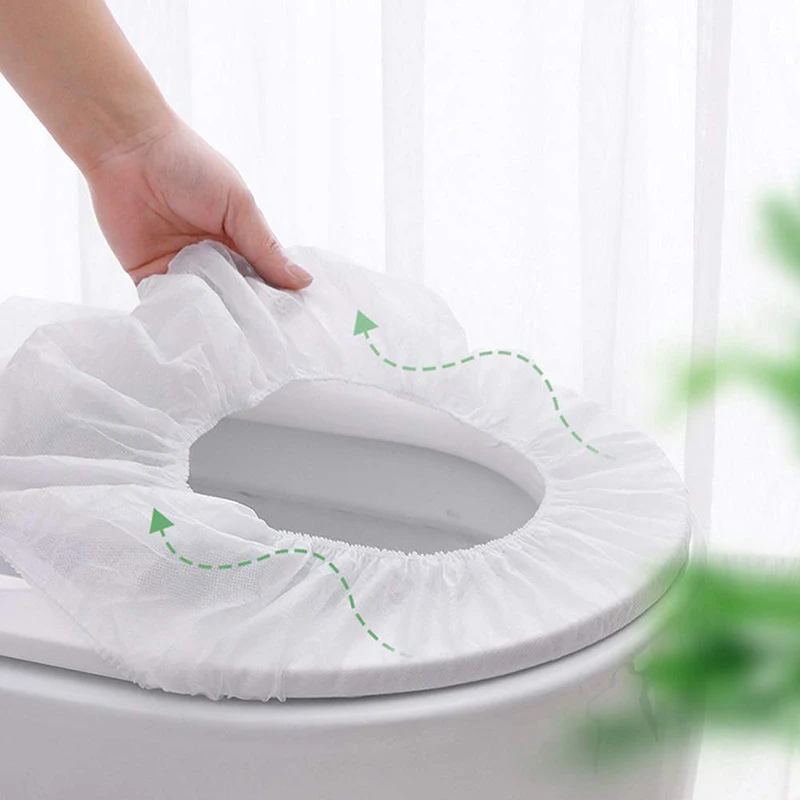 Custom Non-woven  Waterproof Flushable Disposable Paper Toilet Seat Covers for travel