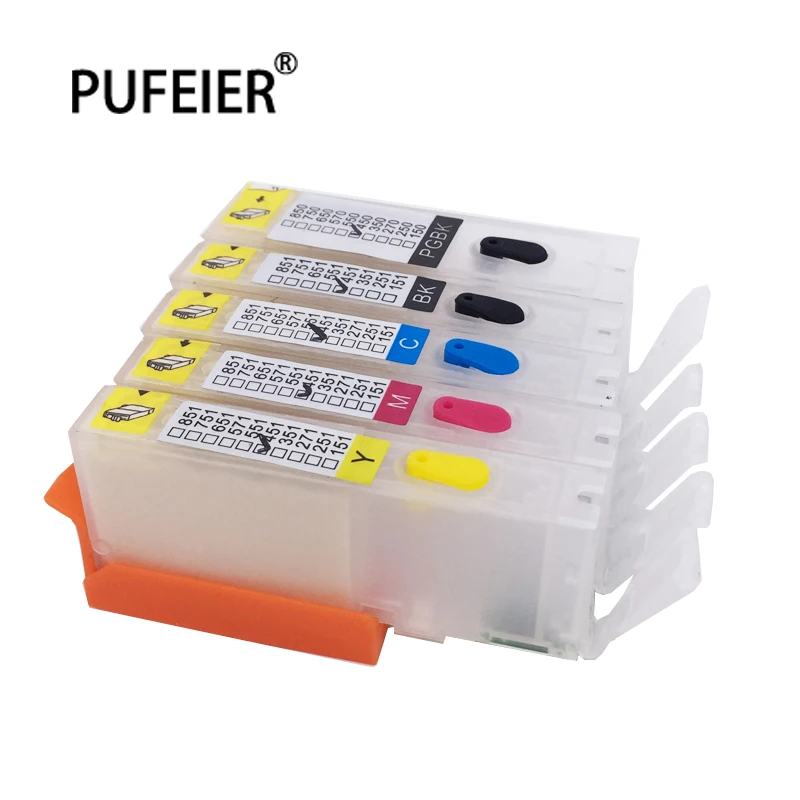 PGI-250 CLI-251 Empty Refillable Ink Cartridge With Chip For Canon IP7220 IP8720 MG5420 MX922 MX722 IX6820 PGI250 CLI251 CISS