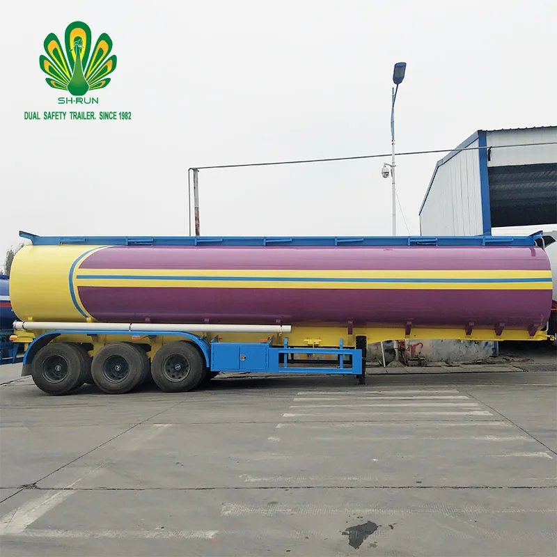 Bitumen Transportation Insulation Fuel Tanker Semi Trailer Chemical sulphuric acid transport tanker trailer