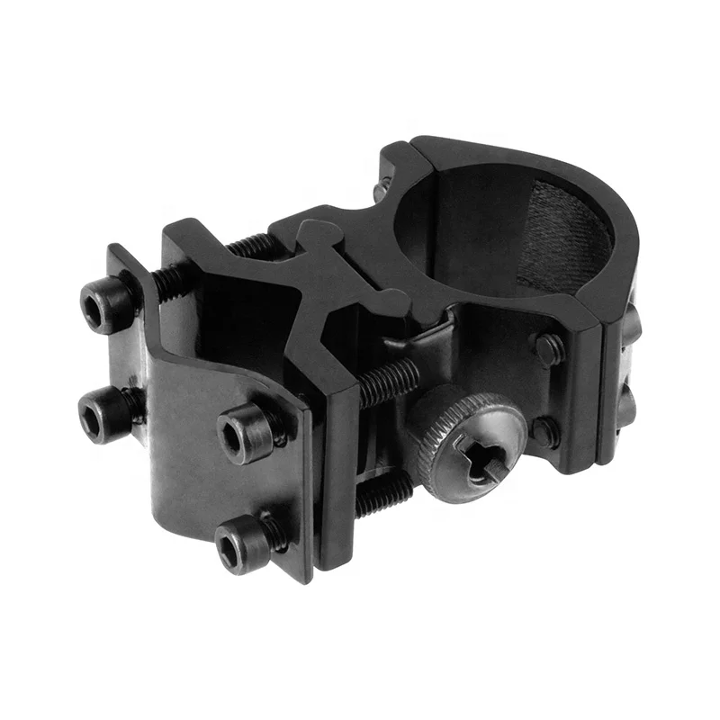MZJ Optics combined low flashlight laser sight gun mount barrel adapter clamp clip picatinny rail 25.4mm scope mount