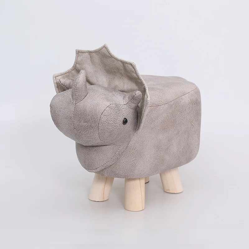 Home Furniture Animal Shape Small Leather Stool  For Children Living Room Kids Chairs New Cute Elephant Foot stool