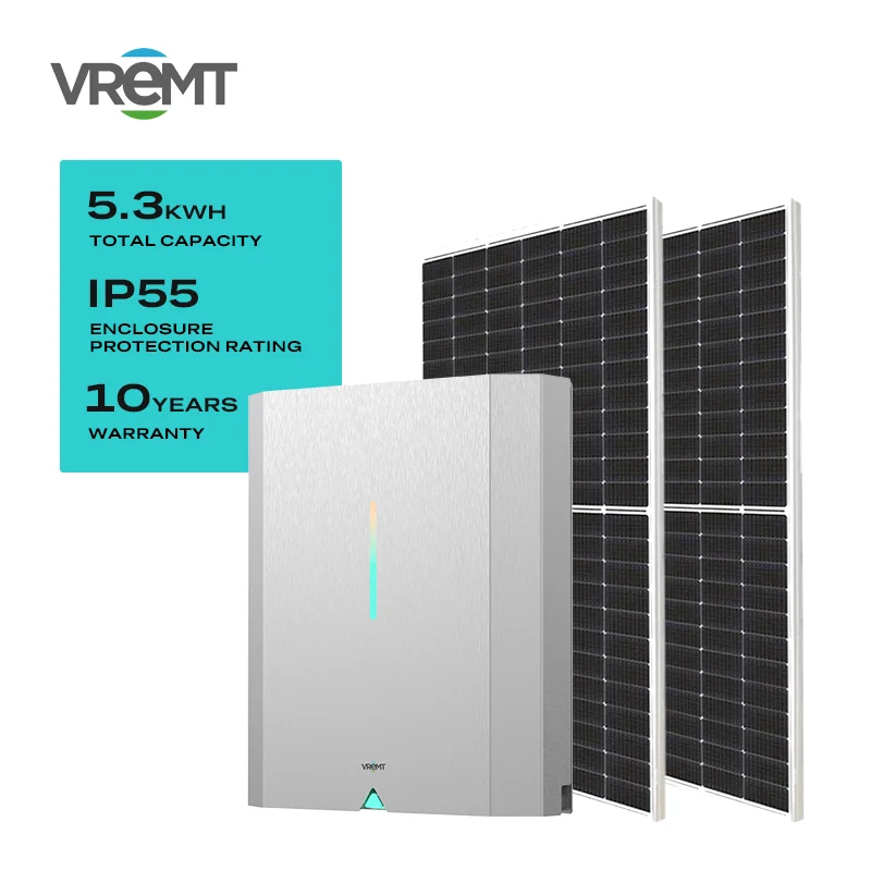 VREMT 5.3kWh-42.6kWh дополнительная емкость для домашнего хранения энергии, совместимая с 1 и 3-фазными инверторами для жилых помещений