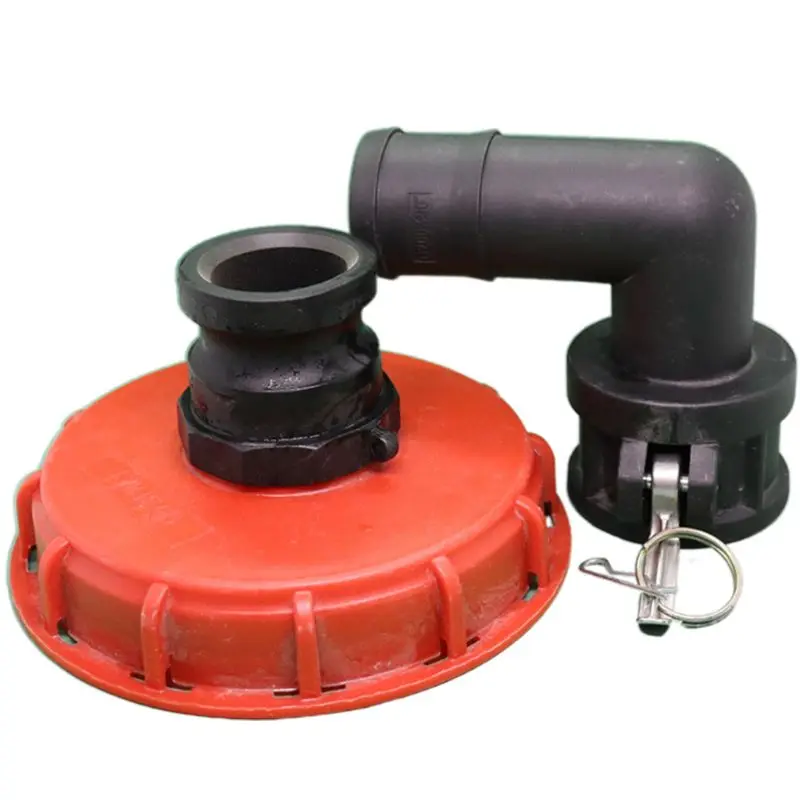 IBC Tank Cap Cover Lid Bung Adapter with Water Ventilation Connector Plug Ball