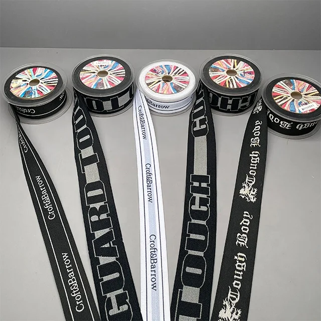 TUTON Custom elastic band  jacquard webbing waist waistband lace silicone knitting woven elastic tape Sewing band For Underwear