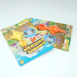 Factory Wholesale Finger Slingshot Chick Fun Stretch Vent Tricky Toy Sticky Wall Pressure Relief TPR Catapult Turkey Toys