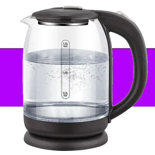 Роскошный электрический стеклянный чайник 2022 с теневой поверхностью сохраняет тепло