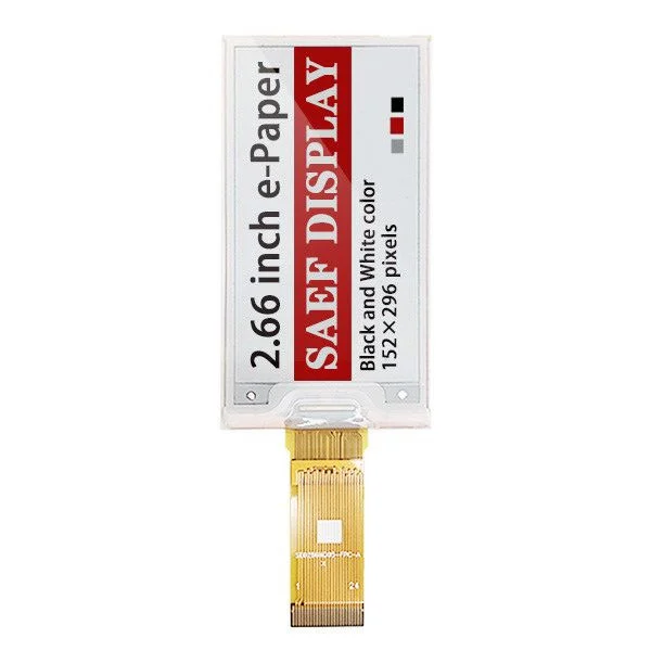 Digital Electronic Shelf Label ESL E-ink E-paper Display 2.66 Inch 152x296 Dots 3 Colors E Ink Panel