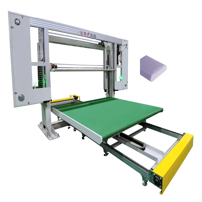 cnc various profile foam pillow mattress contour cutting machine