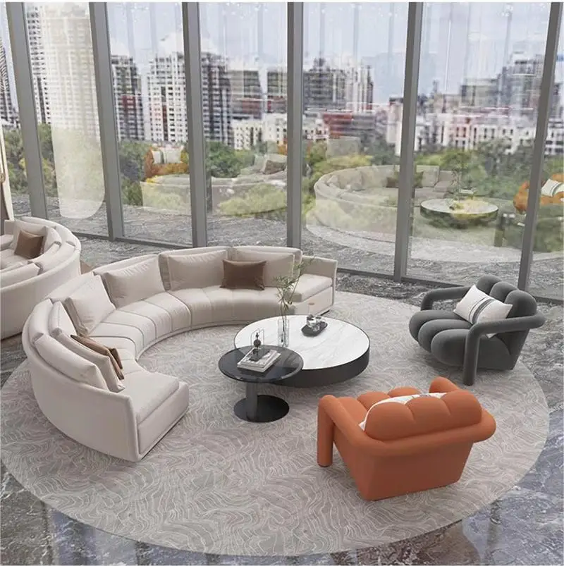 Customized Sofa Luxury King Hotel Sofa Modular Large Leather Sofa