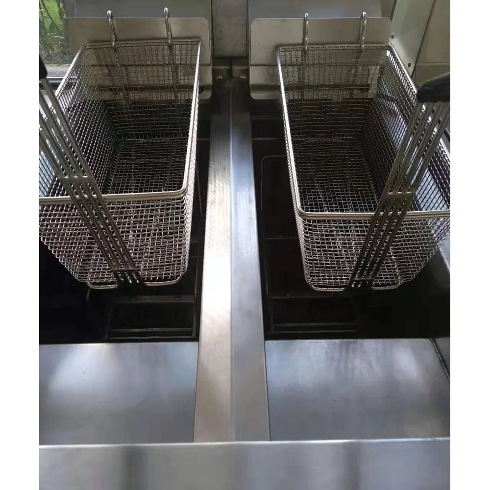 CNIX brand  Hot Sale OFG Series 75L 3 Tanks 6 Baskets Gas Automatic Commercial Chicken Machine Cooker Deep Fryer